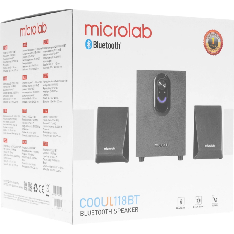 Microlab COOUL118BT арт. 6974229063020