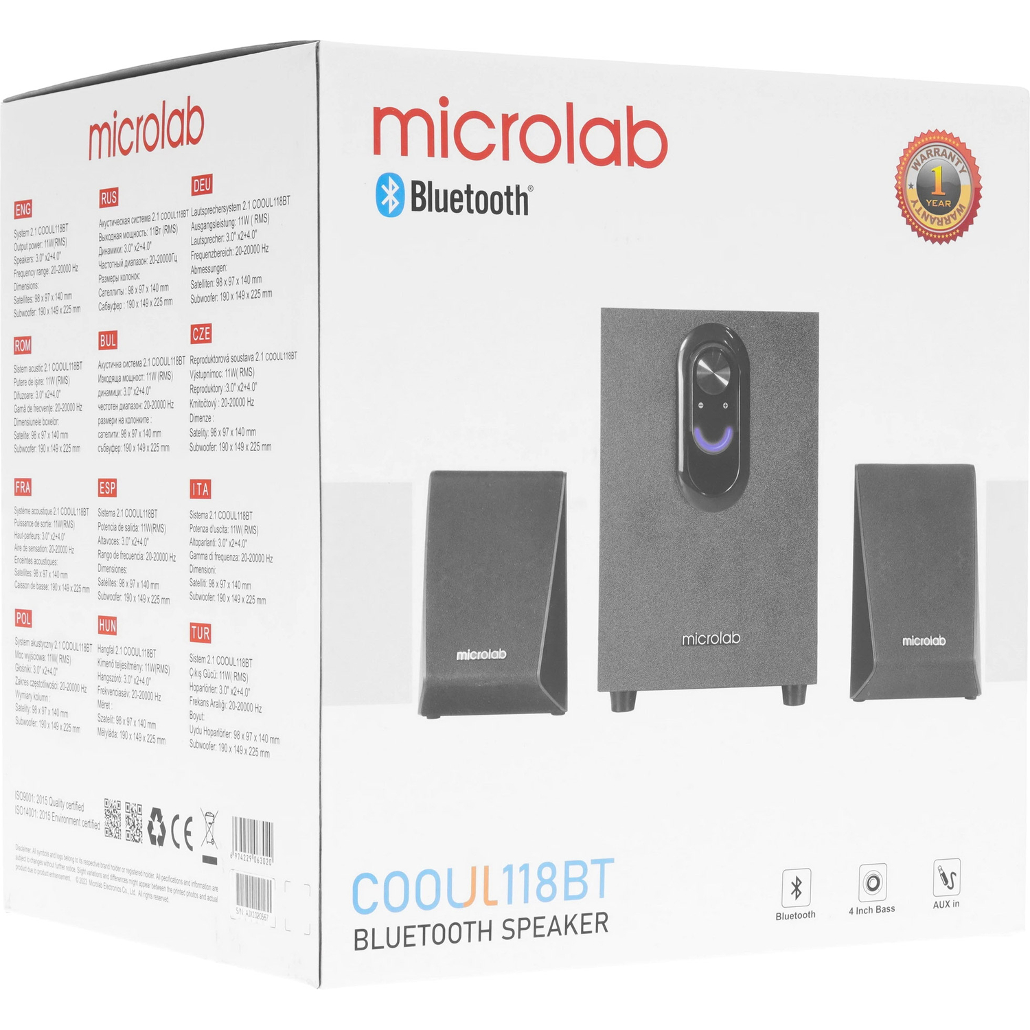 Microlab COOUL118BT арт. 6974229063020