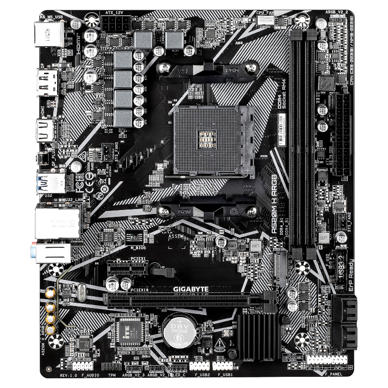 Материнская плата Gigabyte A520M H ARGB