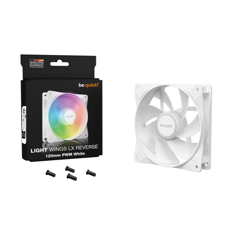 be quiet! LIGHT WINGS LX 120mm PWM Reverse White арт. BL133