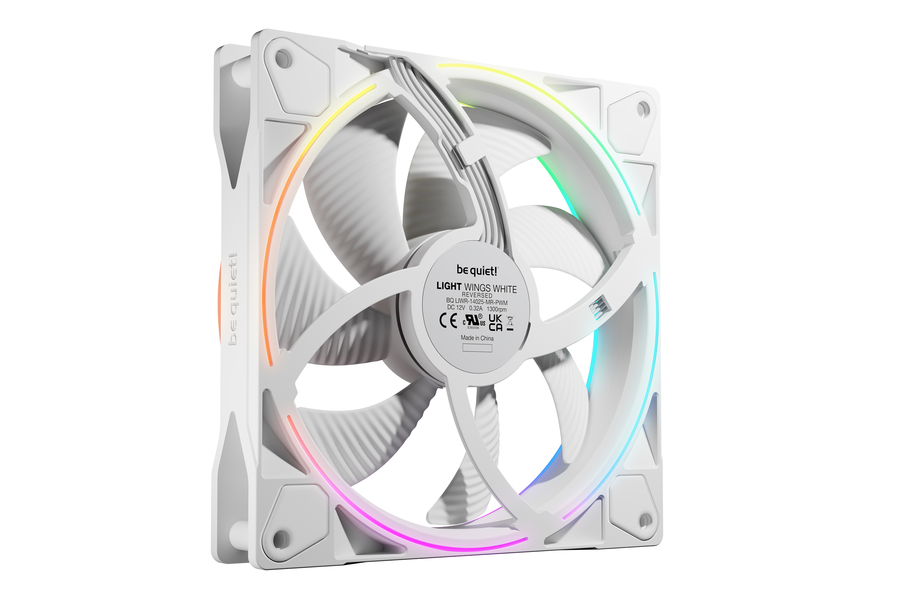be quiet! LIGHT WINGS 140mm PWM Reverse White арт. BL135