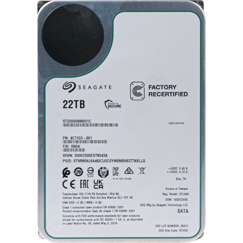 Seagate Exos X22 22Tb ST22000NM001C