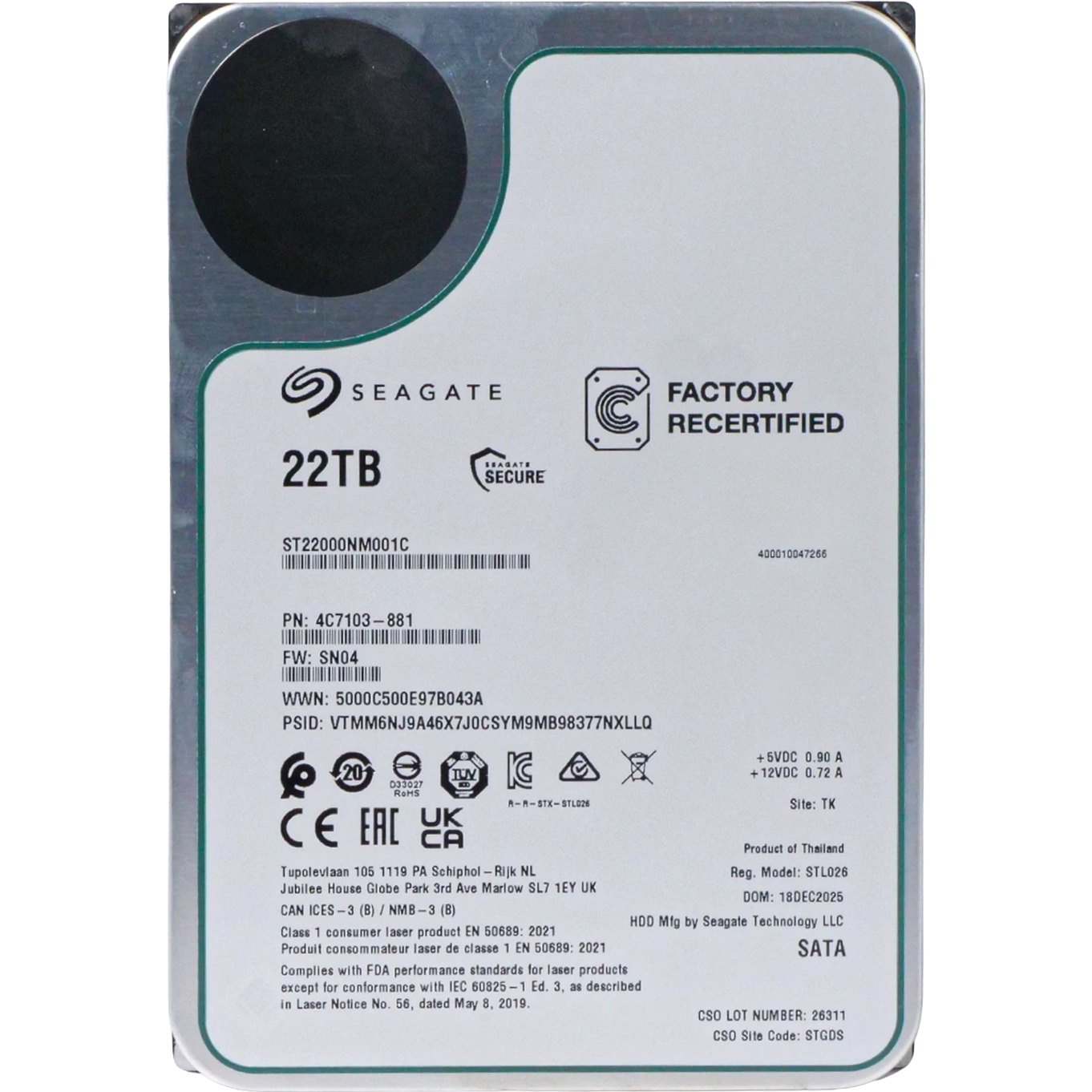 Seagate Exos X22 22Tb ST22000NM001C
