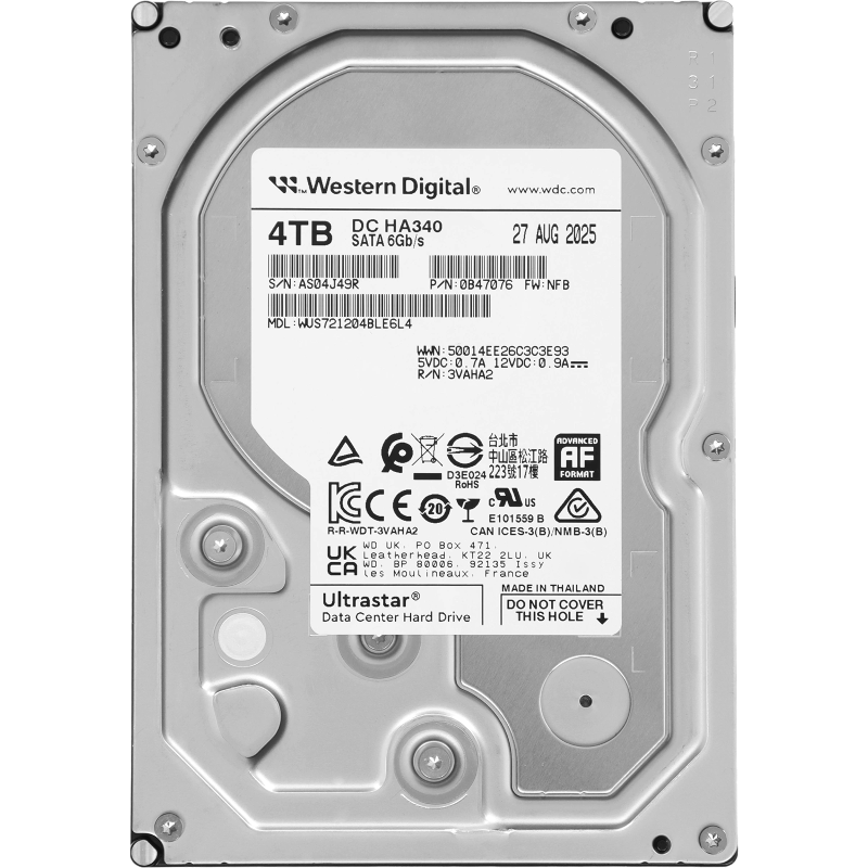 WD Ultrastar DC HA340 4Tb WUS721204BLE6L4