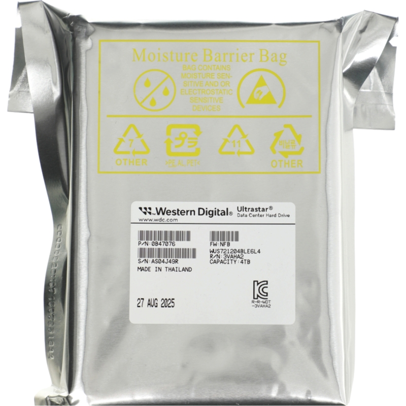 WD Ultrastar DC HA340 4Tb WUS721204BLE6L4