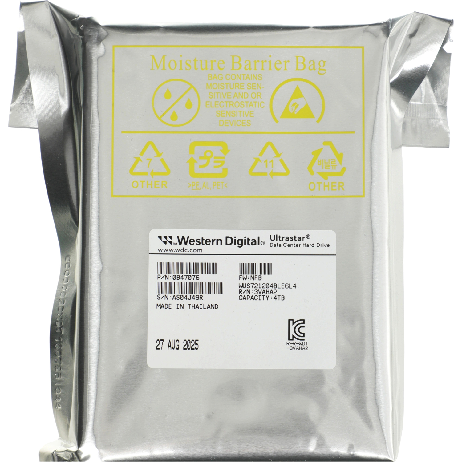 WD Ultrastar DC HA340 4Tb WUS721204BLE6L4