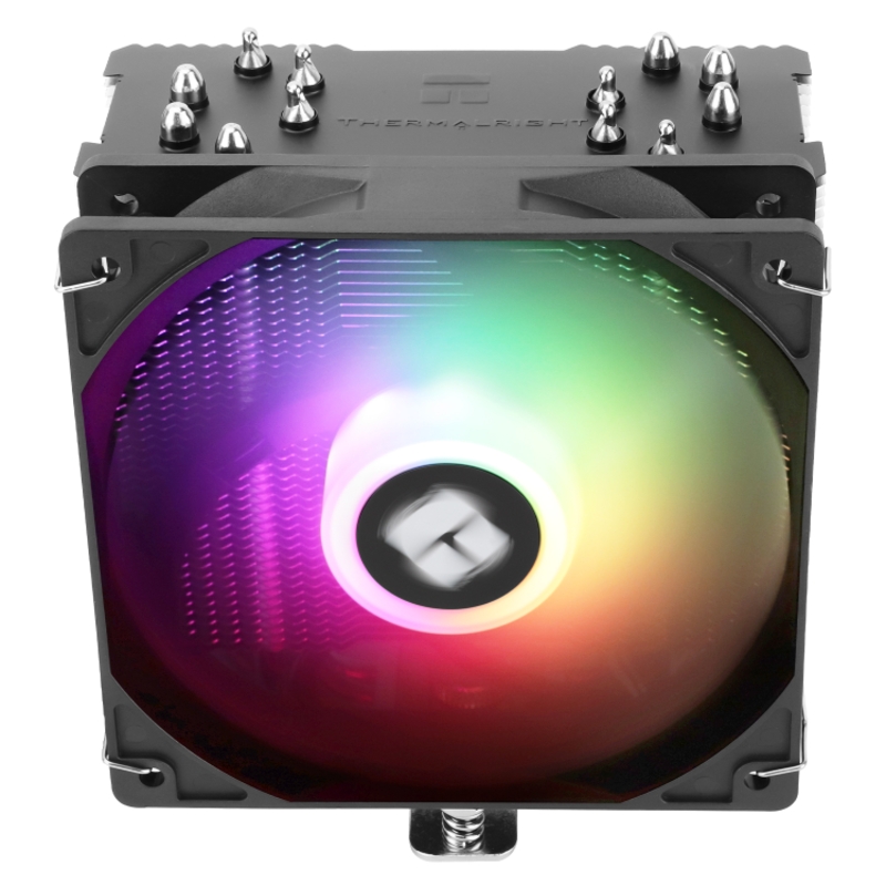 Устройство охлаждения(кулер) Thermalright Burst Assassin 120 SE ARGB Soc-AM5/AM4/1200/1700/1851 серебристый/черный 4-pin 25.6dB Al+Cu 510gr Ret (BA120-SE-ARGB)