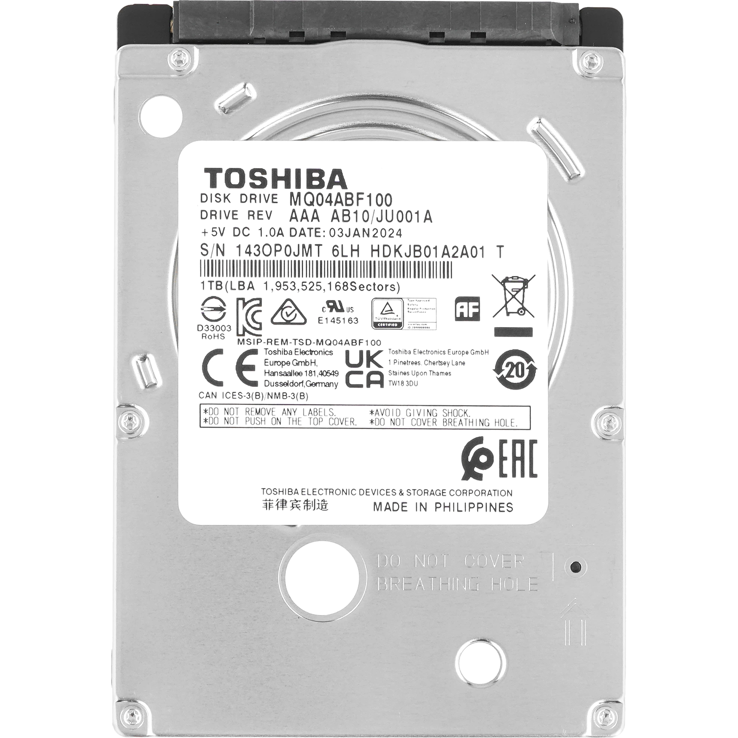 Toshiba MQ04AB 1Tb (MQ04ABF100R)