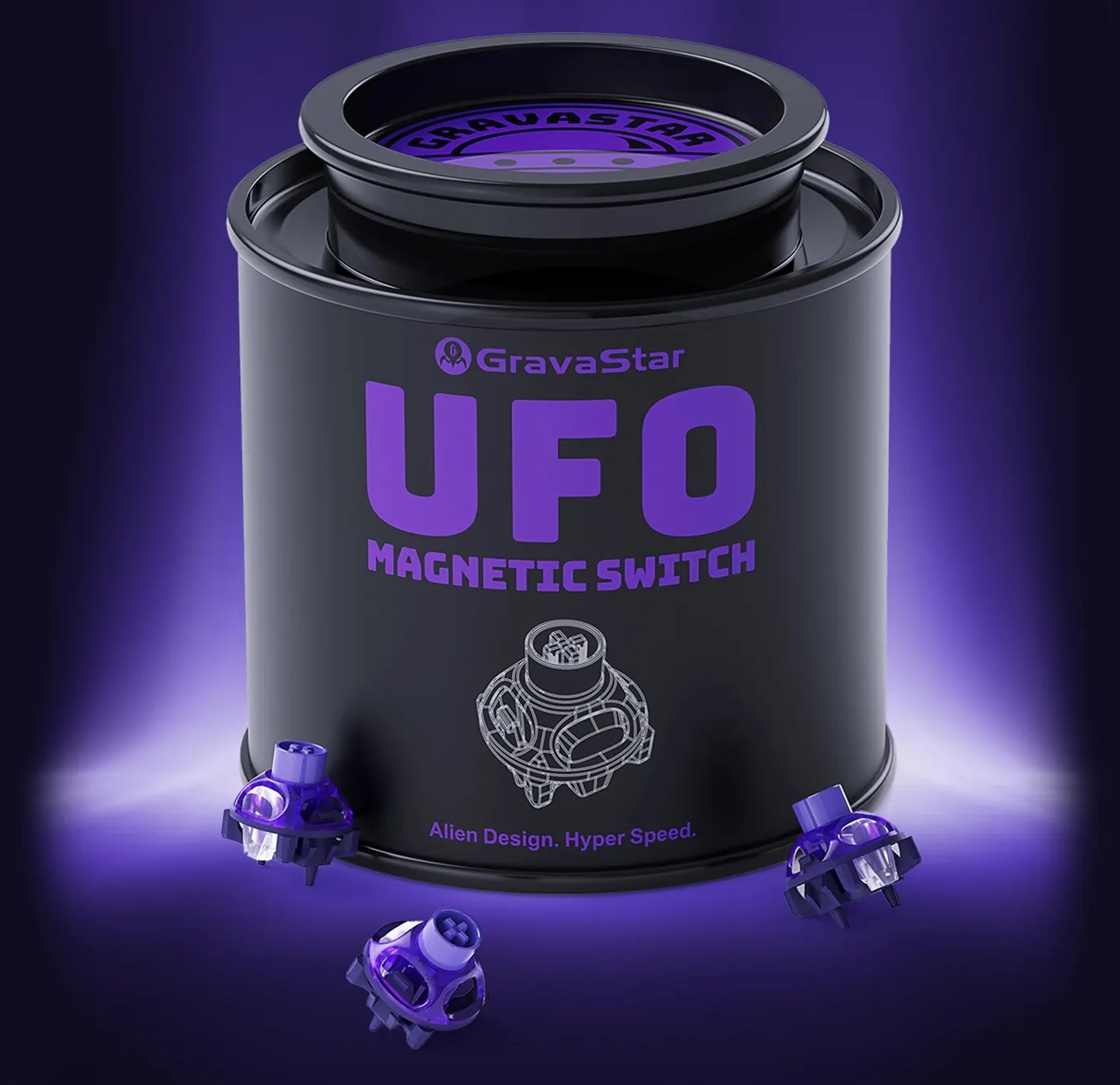 Gravastar GS A7 SW PL 65 (UFO Магнитные свитчи) (6972448920476)