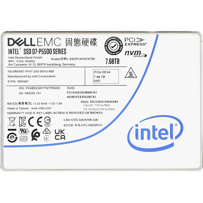Intel D7-P5500 (SSDPF2KX076T9N1)