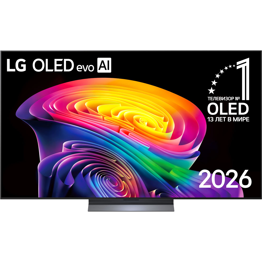 LG 65" OLED65C6RLA.ARUG черный/серебристый 4K Ultra HD 120Hz DVB-T DVB-T2 DVB-C DVB-S2 USB WiFi Smart TV