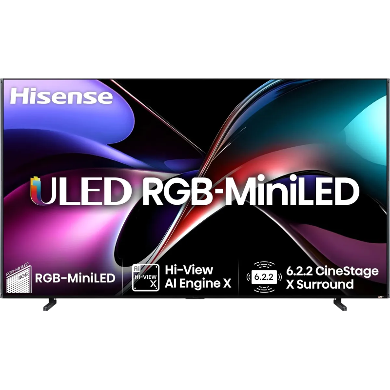 Телевизор QLED Hisense 100" 100UXQ угольно-серый 4K Ultra HD 165Hz MEMC DVB-T DVB-T2 DVB-C DVB-S DVB-S2 USB WiFi Smart TV