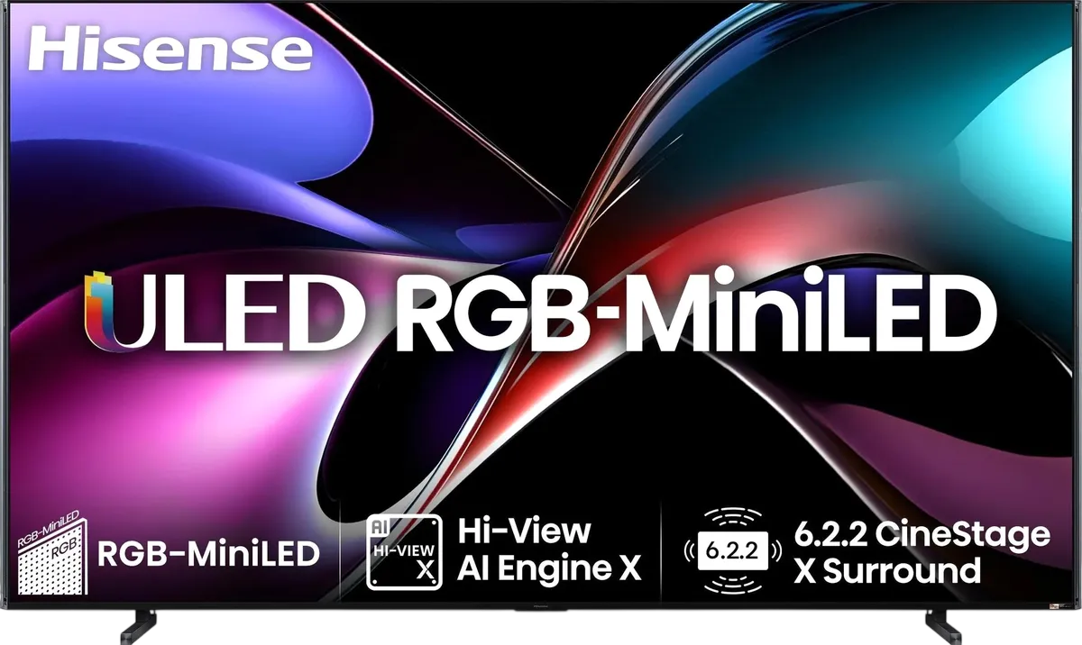 Телевизор QLED Hisense 100" 100UXQ угольно-серый 4K Ultra HD 165Hz MEMC DVB-T DVB-T2 DVB-C DVB-S DVB-S2 USB WiFi Smart TV