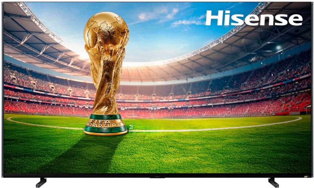 Телевизор QLED Hisense 100" 100UXQ угольно-серый 4K Ultra HD 165Hz MEMC DVB-T DVB-T2 DVB-C DVB-S DVB-S2 USB WiFi Smart TV