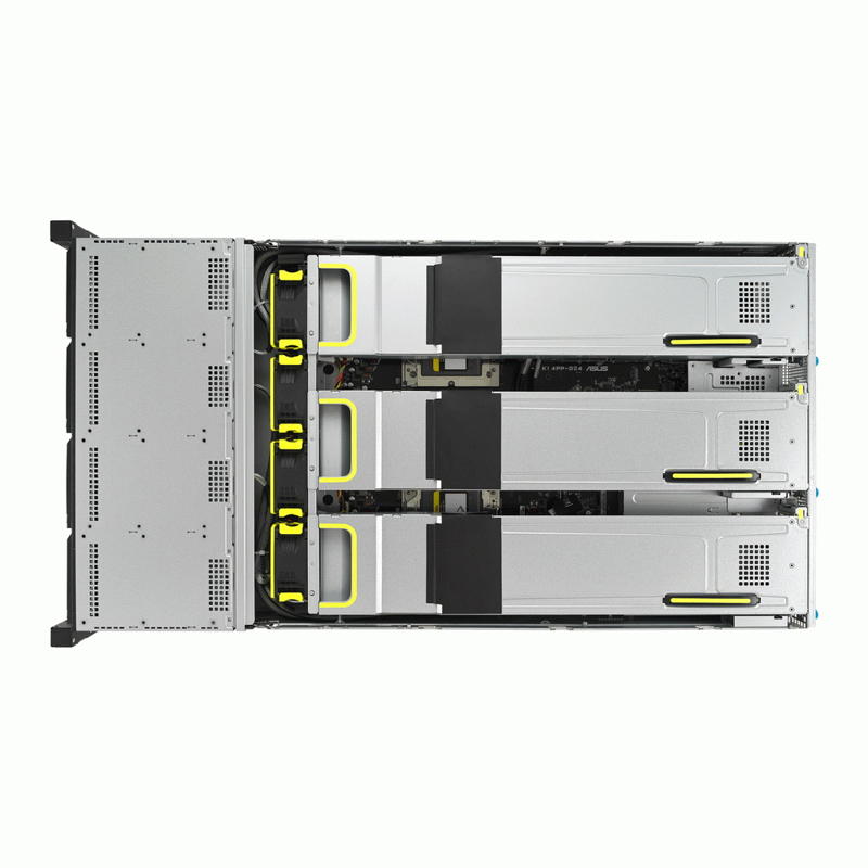 ASUS RS720A-E12-RS12 2U, 2xEPYC 9004 SP5, 24xDDR5/6TB, 12x3.5/2.5in HS (8xNVMe), 2xM.2, 4xDS GPU, PCIe: 6x G5x8/3x G5x16 + 2x G5x8/1x G5x16 FHFL, 1x G5x16 LPHL, 1x G4x8 LP RAID; 2x10GbE, 2x2600W Ti арт. 90SF02E1-M00BZ0