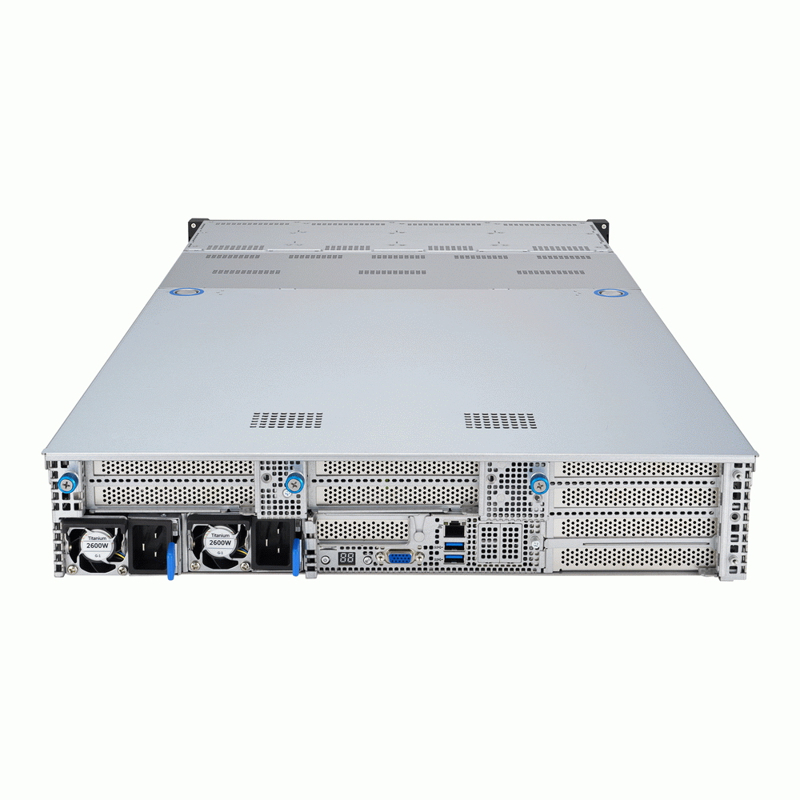 ASUS RS720A-E12-RS12 2U, 2xEPYC 9004 SP5, 24xDDR5/6TB, 12x3.5/2.5in HS (8xNVMe), 2xM.2, 4xDS GPU, PCIe: 6x G5x8/3x G5x16 + 2x G5x8/1x G5x16 FHFL, 1x G5x16 LPHL, 1x G4x8 LP RAID; 2x10GbE, 2x2600W Ti арт. 90SF02E1-M00BZ0