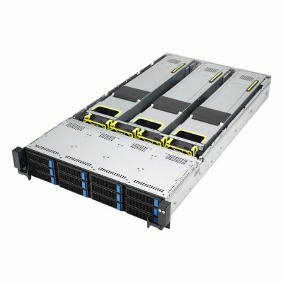 ASUS RS720-E11-RS12U 2U, 2x LGA4677, 32x DDR5(4800), 12x 3,5 (8xNVMe/SAS/SATA+4 NVMe/SATA), 2xM.2 slot 2280, 6x PCIe G5 x8 or 3 x PCIe G5 x16, up to 4 dual-slot GPUs, 1x OCP 3.0, 2x10Gbe RJ45, 2x2600W арт. 90SF01Z1-M00270