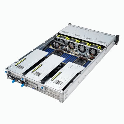 ASUS RS720-E11-RS12U 2U, 2x LGA4677, 32x DDR5(4800), 12x 3,5 (8xNVMe/SAS/SATA+4 NVMe/SATA), 2xM.2 slot 2280, 6x PCIe G5 x8 or 3 x PCIe G5 x16, up to 4 dual-slot GPUs, 1x OCP 3.0, 2x10Gbe RJ45, 2x2600W арт. 90SF01Z1-M00270