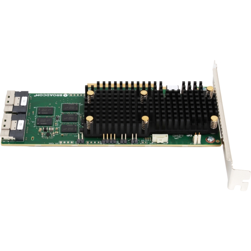 Контроллер Broadcom RAID Controller 9660-16i, PCIe 4.0 x8 LP, Tri-Mode SAS/SATA/NVMe, RAID 0,1,5,6,10,50,60, 16port(2x8 SFF-8654), 4GB Cache, SAS4116, RTL Broadcom_LSI арт. 05-50107-00