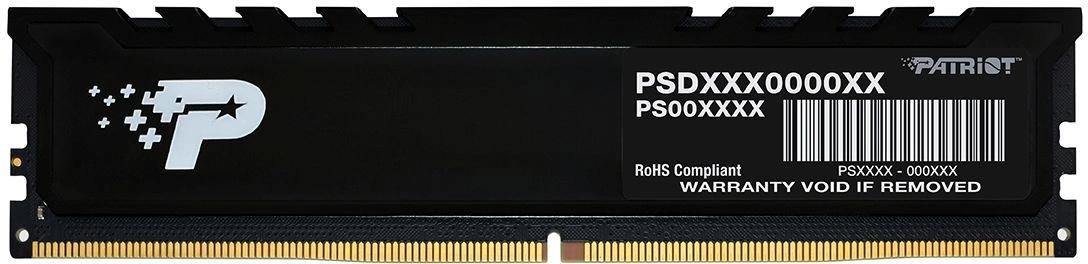 Patriot DDR5 DIMM 16GB 5600MHz PSP516G560081H1 Signature Premium RTL PC5-44800 CL46 288-pin 1.1В single rank с радиатором Ret