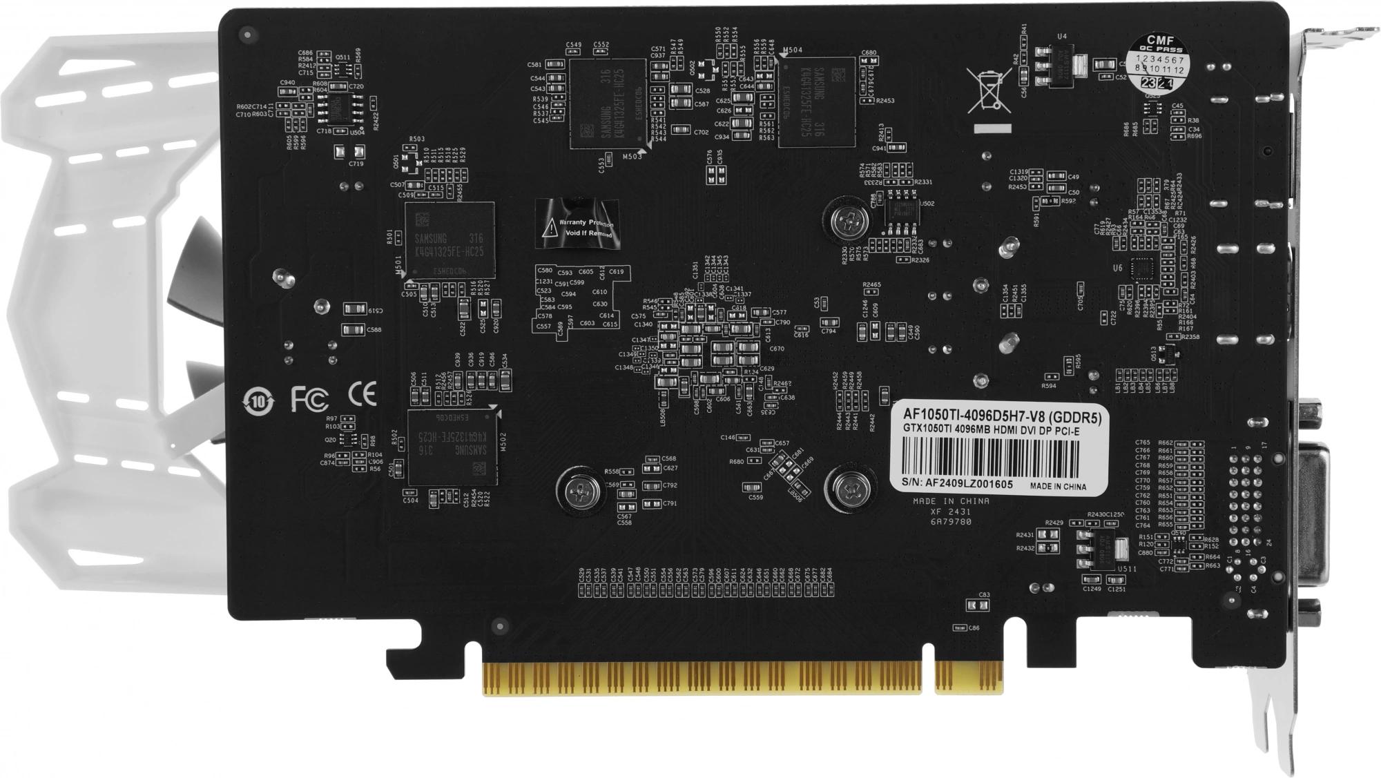AFOX CORPORATION AF1050TI-4096D5H7-V8