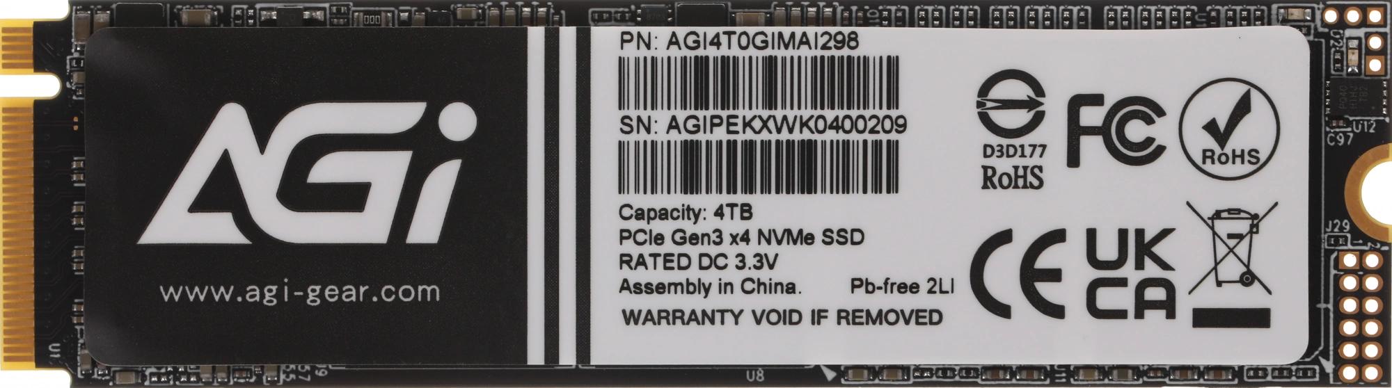AGI TECHNOLOGY CO., LTD AGI4T0GIMAI298