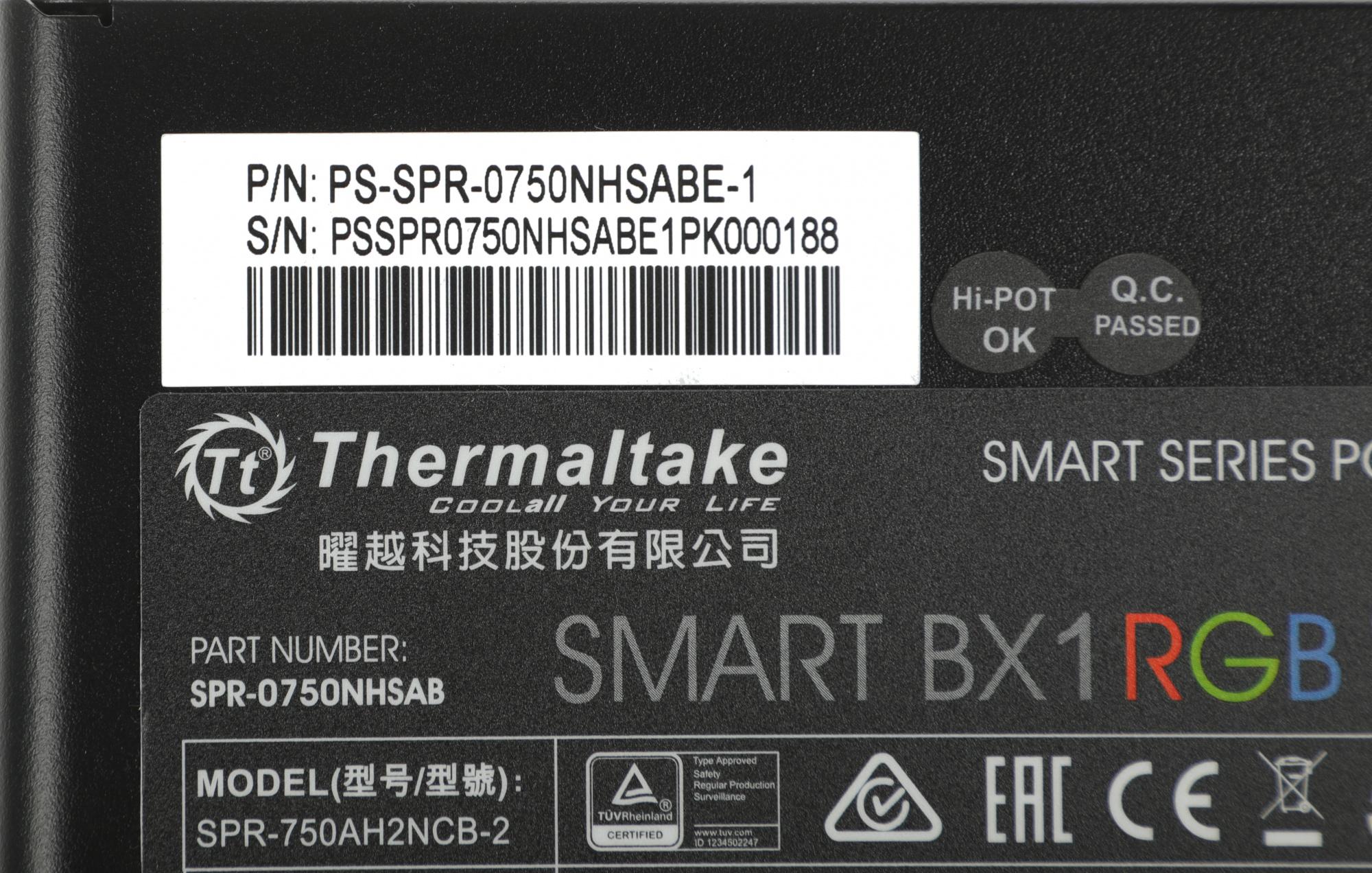 Thermaltake PS-SPR-0750NHSABE-1