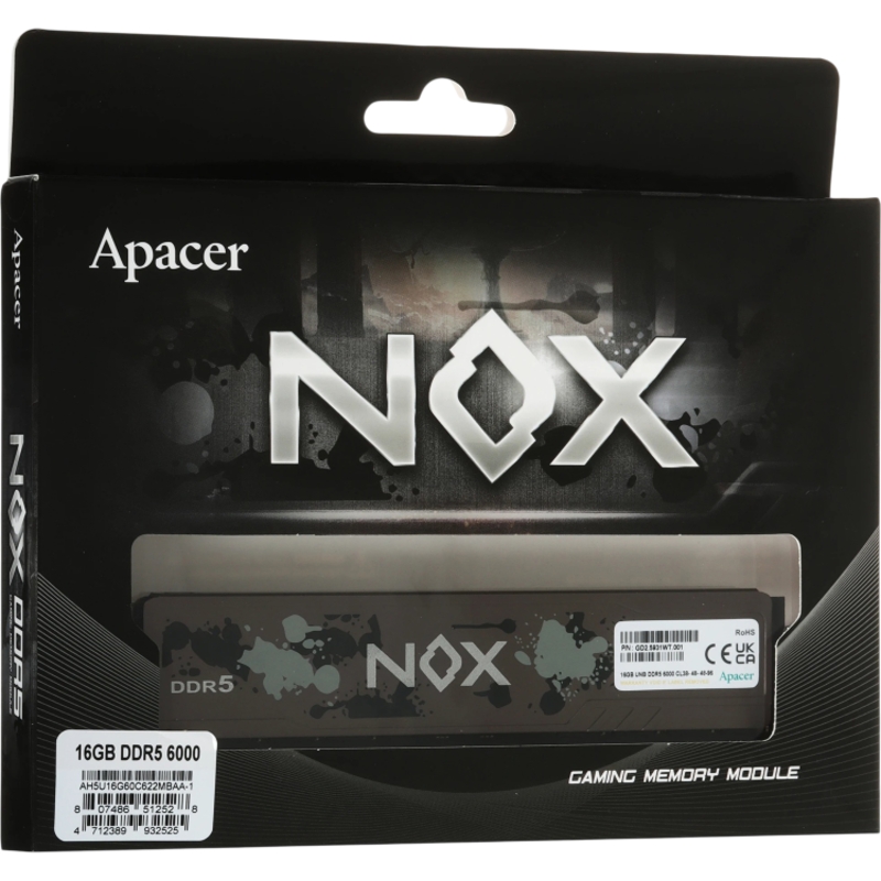 Apacer DDR5 DIMM 16GB NOX (AH5U16G60C622MBAA-1)