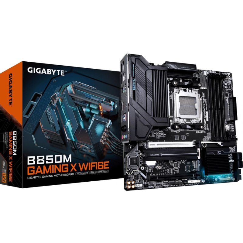 Gigabyte B850M GAMING X WF6E SocketAM5 AMD B850 4xDDR5 mATX AC`97 8ch(7.1) 2.5Gg RAID+HDMI+DP