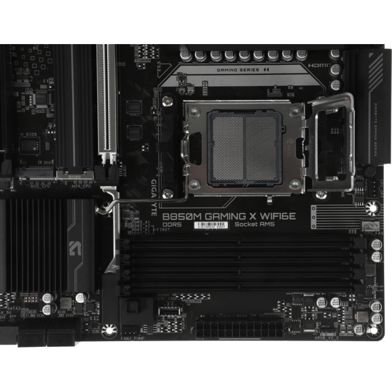 Gigabyte B850M GAMING X WF6E SocketAM5 AMD B850 4xDDR5 mATX AC`97 8ch(7.1) 2.5Gg RAID+HDMI+DP