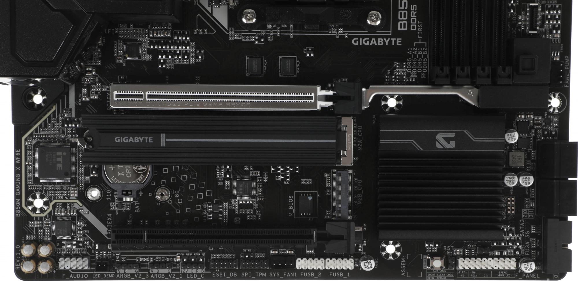 Gigabyte B850M GAMING X WF6E SocketAM5 AMD B850 4xDDR5 mATX AC`97 8ch(7.1) 2.5Gg RAID+HDMI+DP