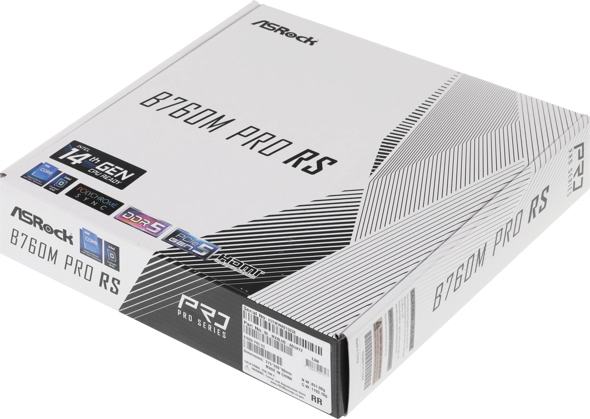 Материнская плата ASRock B760M PRO RS