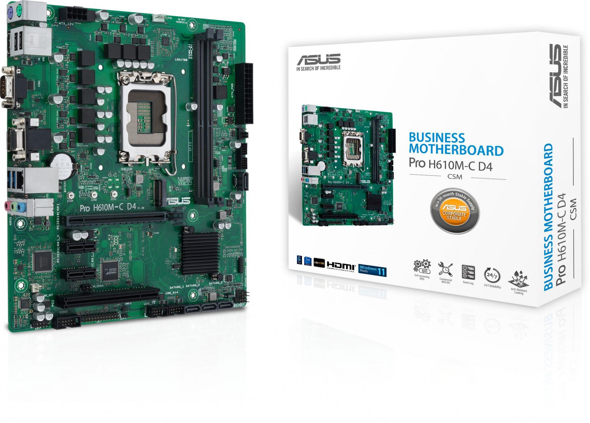 ASUS PRO H610M-C D4-CSM