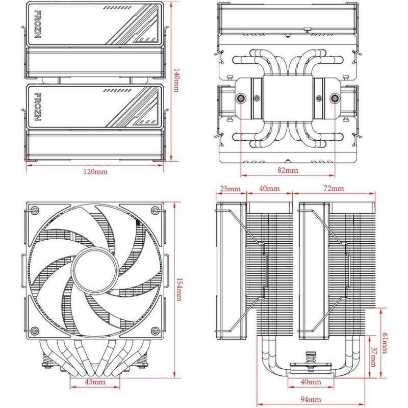 ID-COOLING FROZN A620 BLACK