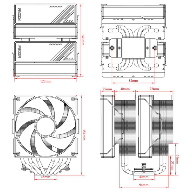 ID-COOLING FROZN A620 BLACK