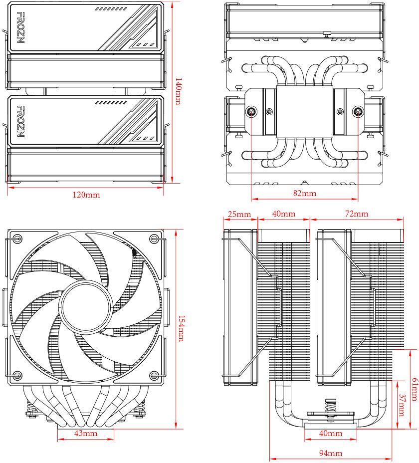 ID-COOLING FROZN A620 BLACK