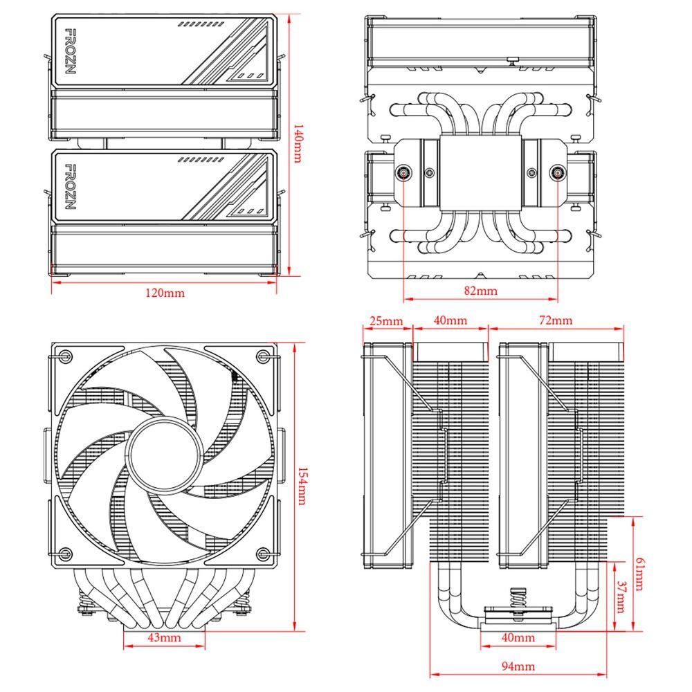 ID-COOLING FROZN A620 BLACK