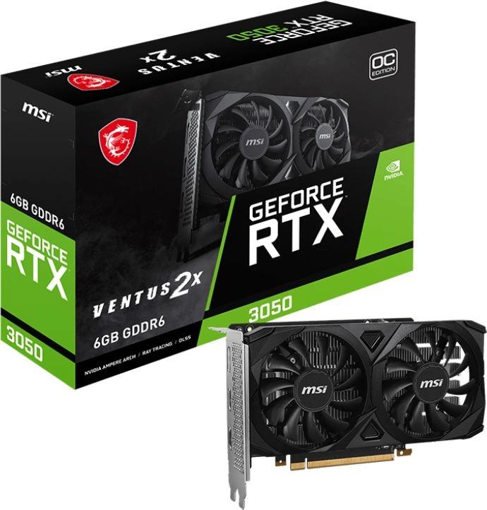 MSI RTX 3050 VENTUS 2X E 6G OC