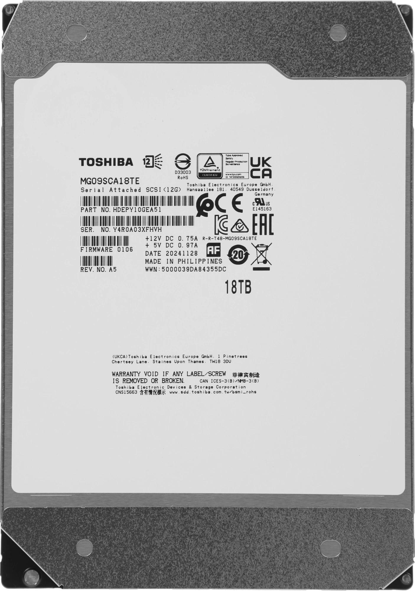 Toshiba MG09SCA18TE