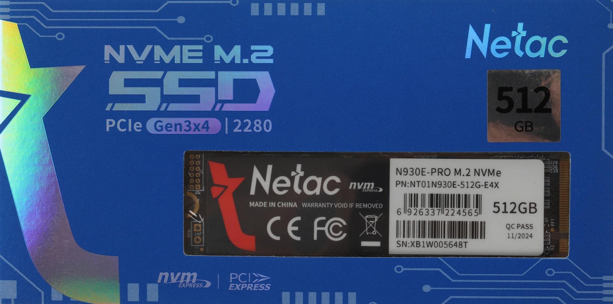 Netac NT01N930E-512G-E4X