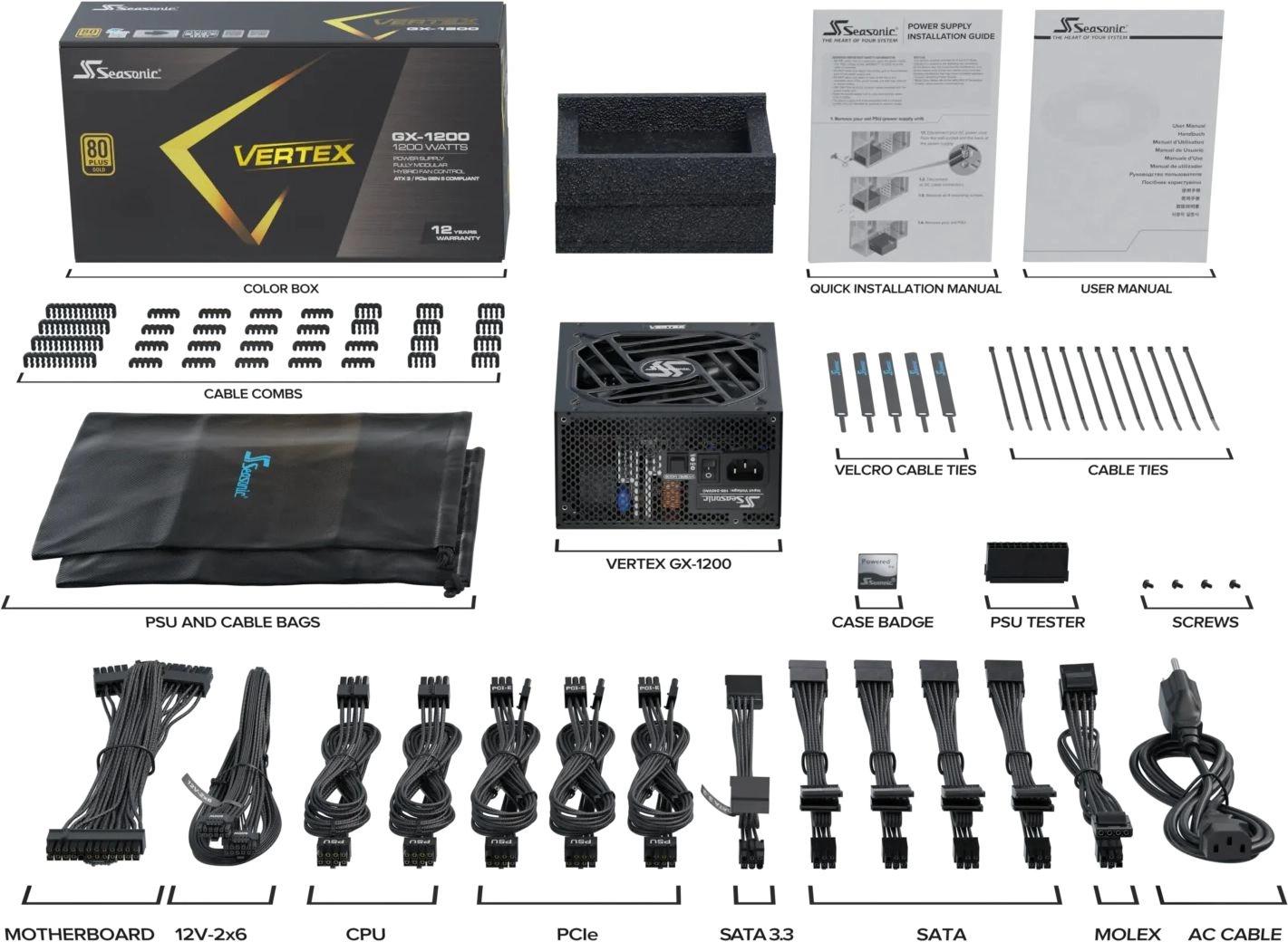 Seasonic VERTEX GX-1200 12122GXAFS