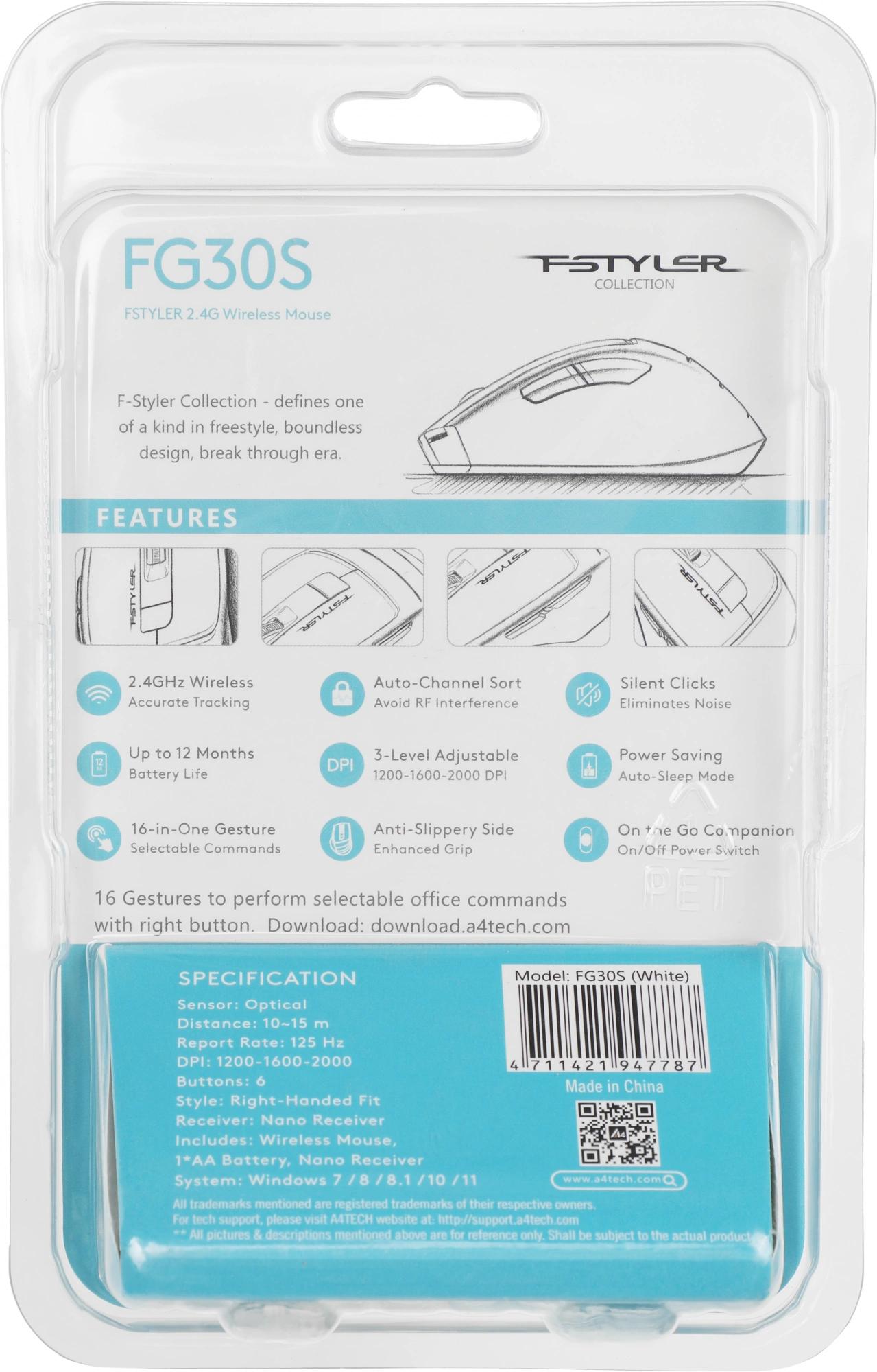 A4Tech FG30S WHITE