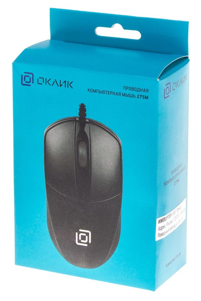 Oklick 275M черный оптическая (1000dpi) USB (2but) [412841]