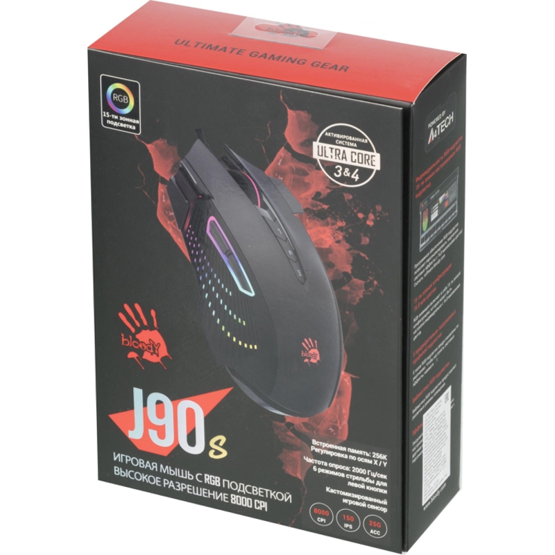 A4Tech J90S BLACK ACTIVATED
