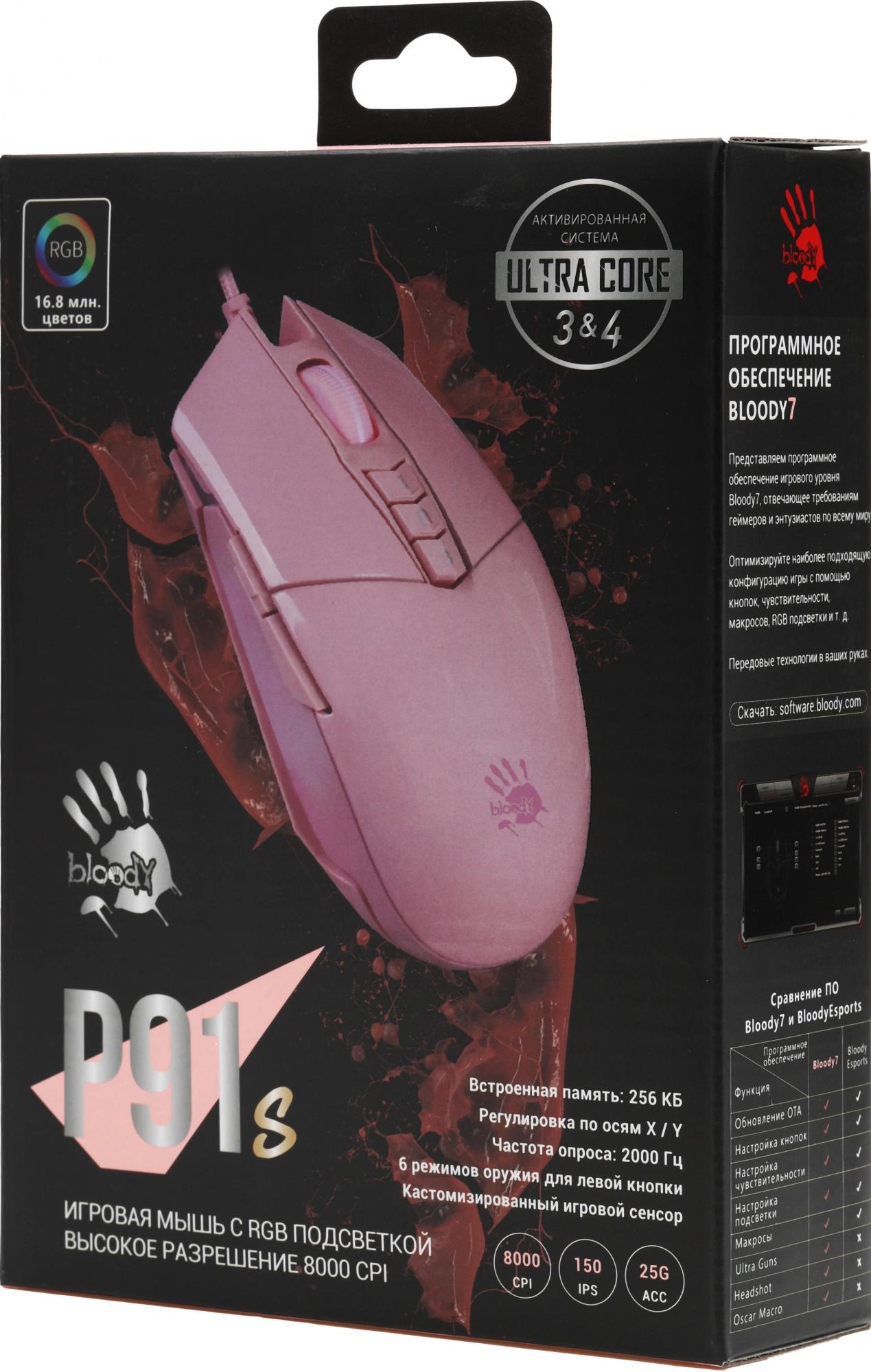 A4Tech P91S PINK ACTIVATED