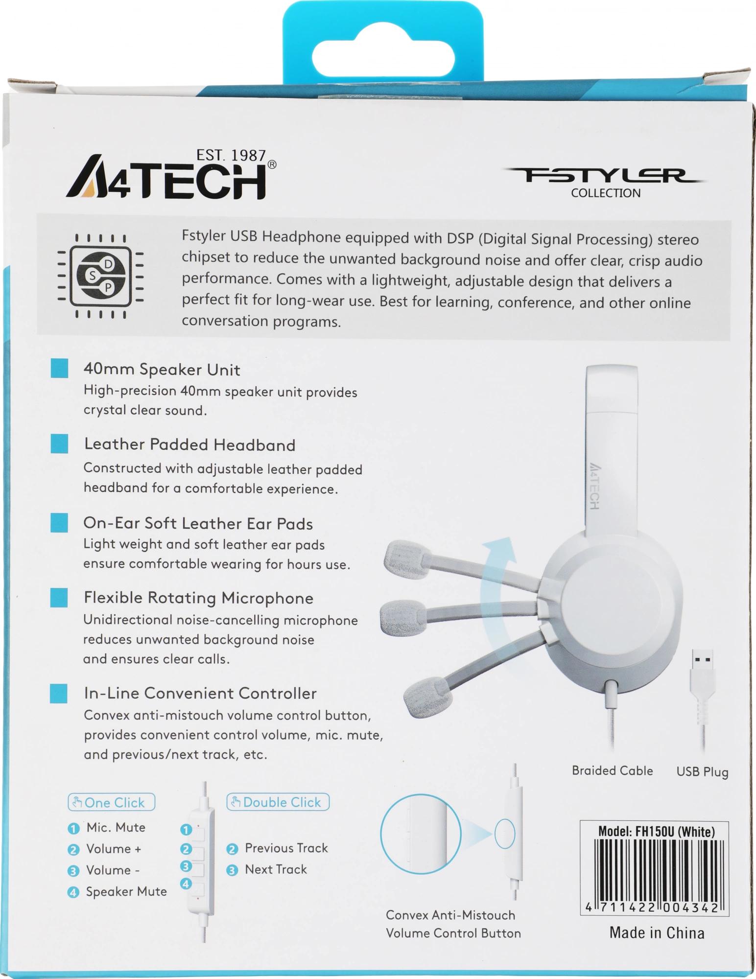 A4Tech FH150U WHITE