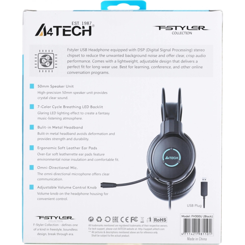 A4Tech FH300U BLACK