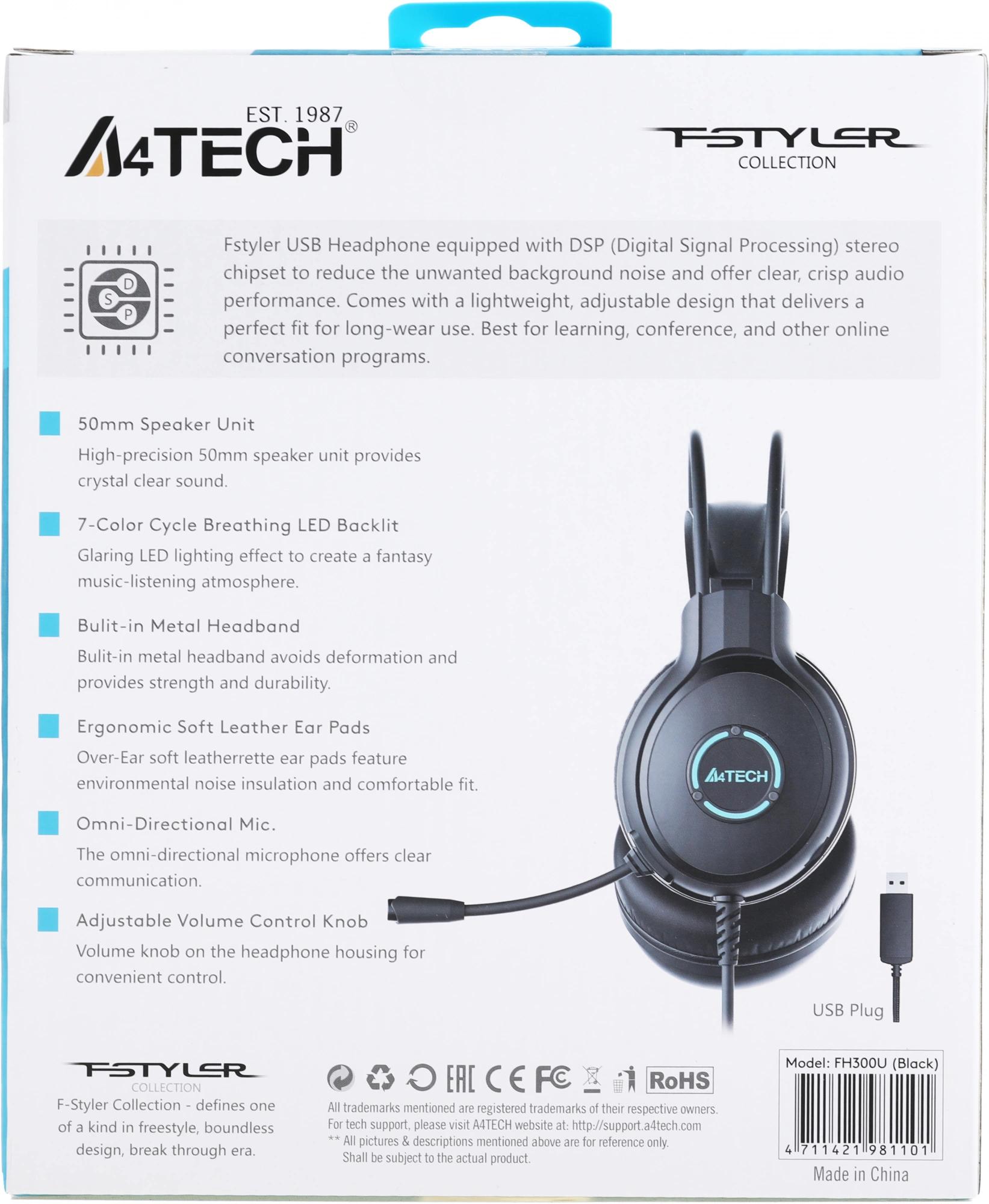 A4Tech FH300U BLACK
