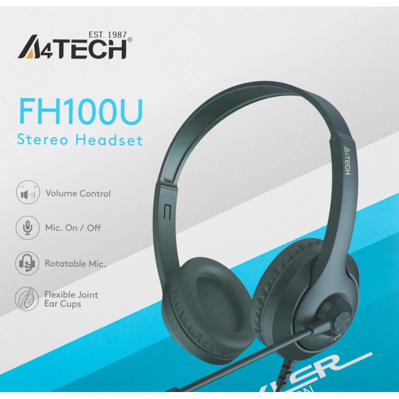 A4Tech FH100U (STONE BLACK)