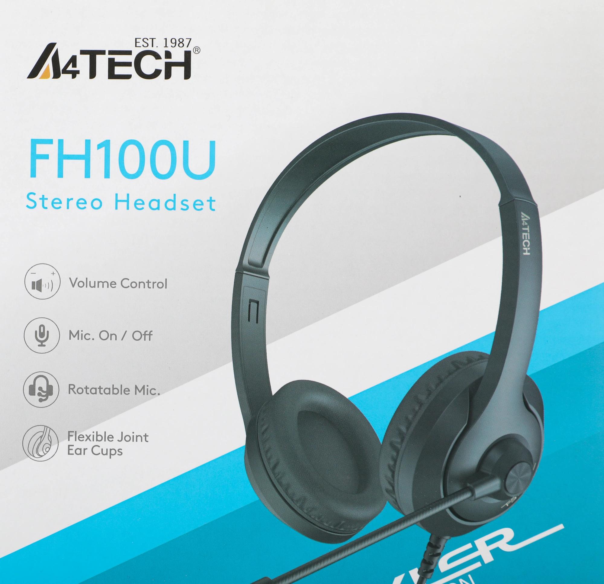 A4Tech FH100U (STONE BLACK)